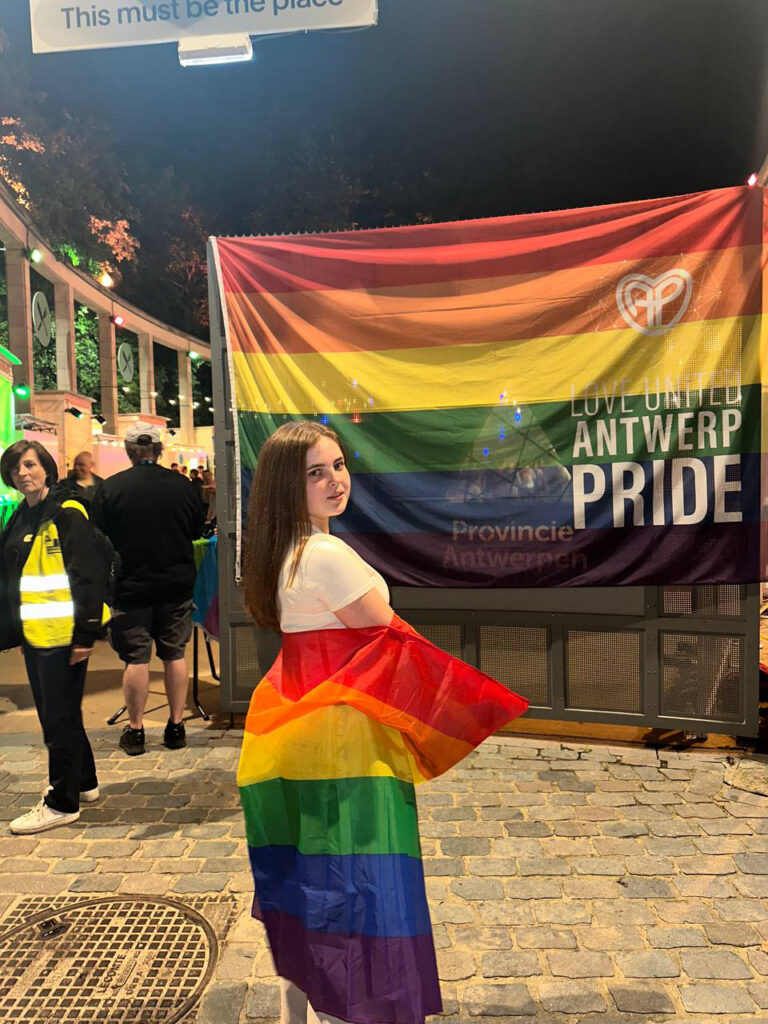 Nastia at the Pride in Antwerp