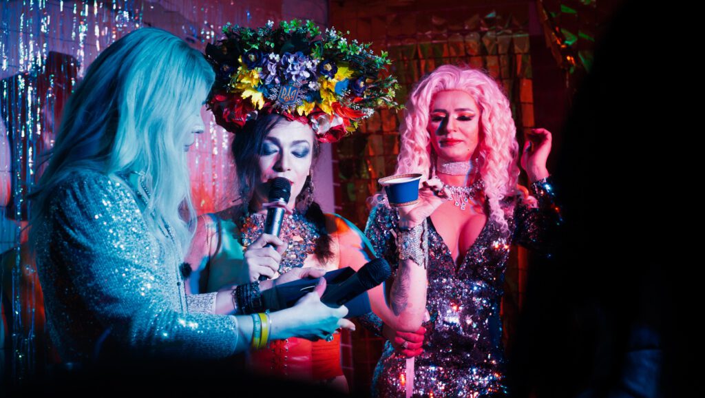 Queens of Joy. Charity Drag Show. Still: Malanka Studios