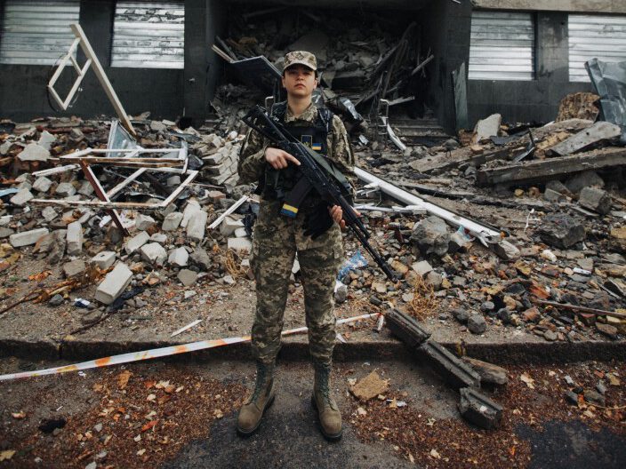 Queer soldier in Ukraine.