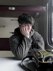 Photo showing the activist Dmytro from Lviv